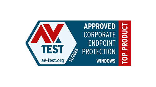 AV-TEST Top Product — Approved Corporate Endpoint Protection (Windows) 12/2025 ของ Seqrite